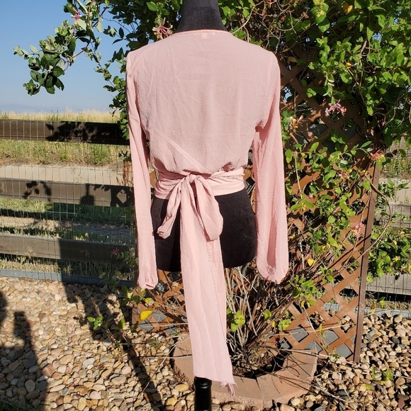 Fashion Nova Little White Lies Top - Mauve - Women's Size Small - NWOT - Picture 13 of 16